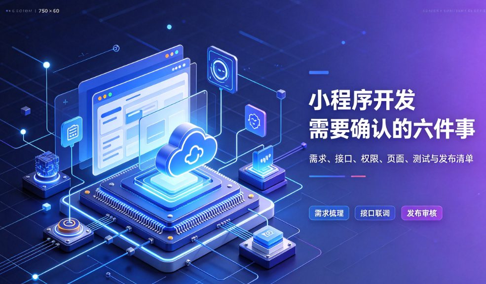 小程序开发前需要确认的六件事